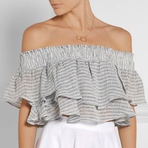 NWOT Apiece Apart Linen Crop Top